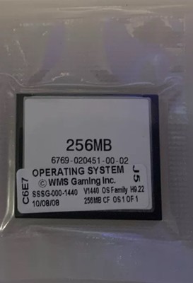 WMS  BB1 & BB2 SLOT MACHINE OPERATING SYSTEM CARD MULTIPLE NUMBERS