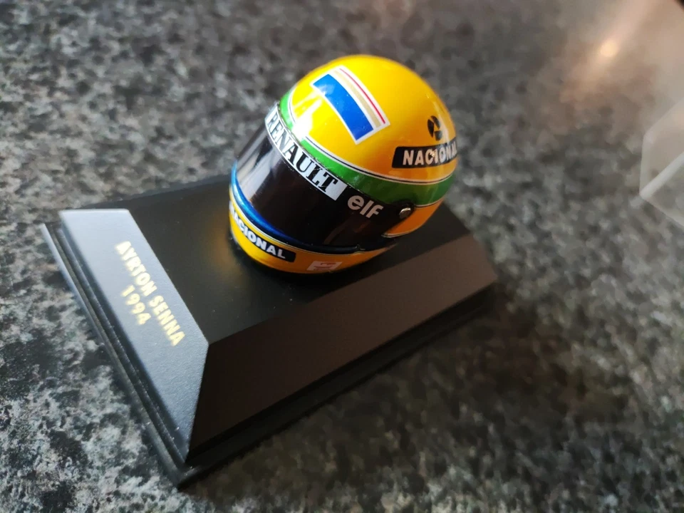 Ayrton Senna Miniaturhelm 1994 von Paul´s Model Arts Minichamps - Bild 2 von 4
