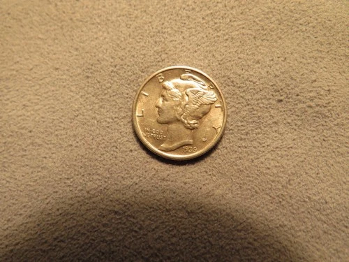 1939 S Mercury Dime. BU Near Full Bands
