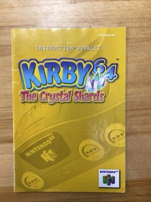 Kirby 64: The Crystal Shards (2000) - Nintendo N64 - MANUAL ONLY