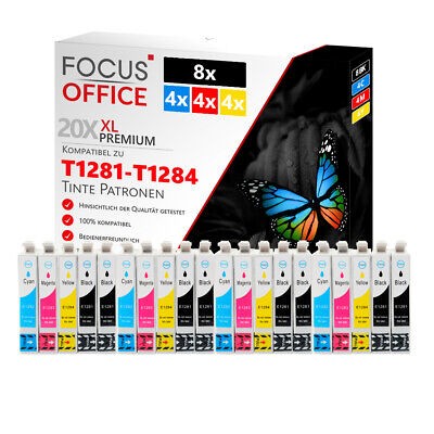20x Druckerpatronen für Epson Stylus SX125 SX130 SX230 SX235W SX430 SX445 S22