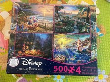 Ceaco Disney Thomas Kinkade 500-Piece Jigsaw Puzzle Set 4 Puzzles 2021