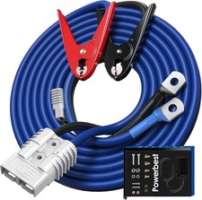 Heavy Duty Jumper Cables - 1 Gauge 30 Feet 900amp Automotive Booster Jumper