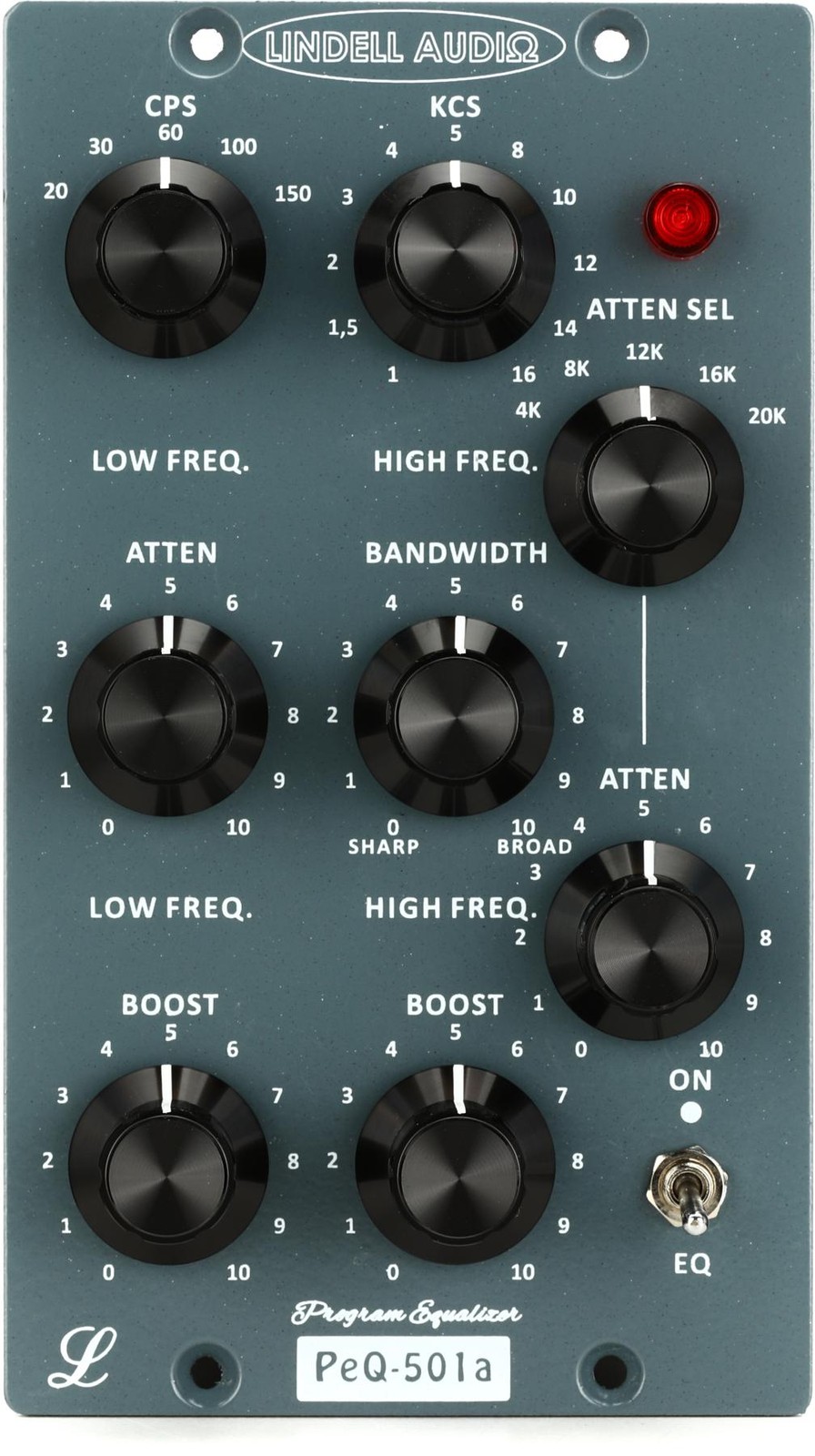 Lindell Audio PEQ-501a Двухполосный программный эквалайзер в стиле ретро серии 500