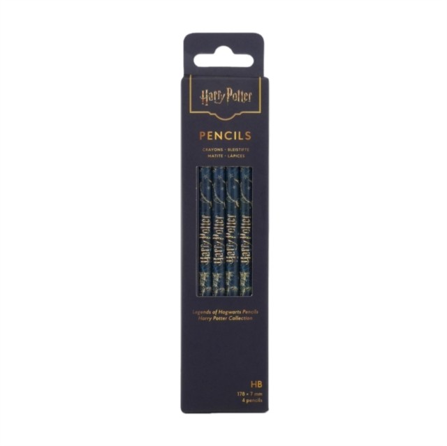 Legends of Hogwarts Pencils 4 Pack by Paperblanks (Harry Potter Collection)
