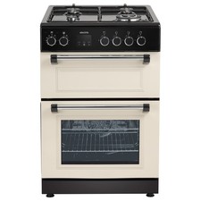 Image of electriQ 60cm Double Oven Dual Fuel Cooker - Cream EQRANGE60DFDC