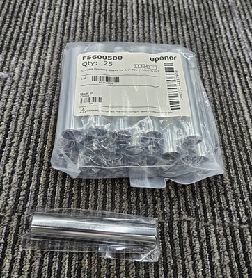 (QTY 25) Uponor F5600500 ProPEX 1/2 in. Pipe Sleeve in Chrome Plated