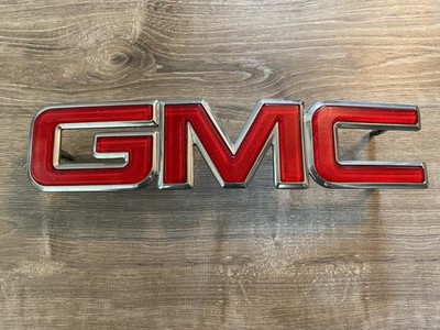 1988-2000 GMC Yukon Sierra Truck Suburban Front Grille Script Emblem Badge OEM 