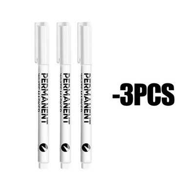 6 Pack  Acrylic White Paint Pens  White Permanent Marker with Extra Fine Point