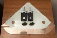 MAAX CORNER GLASS SHOWER SHELF w Mounting Hardware