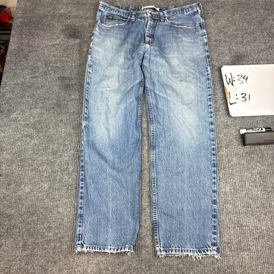 Lee Relaxed Fit Jeans Size 39x31 Light Wash Denim Light Wash Blue