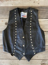 Vintage Leather Vest Cosplay Steampunk Dark Avenue Size XS