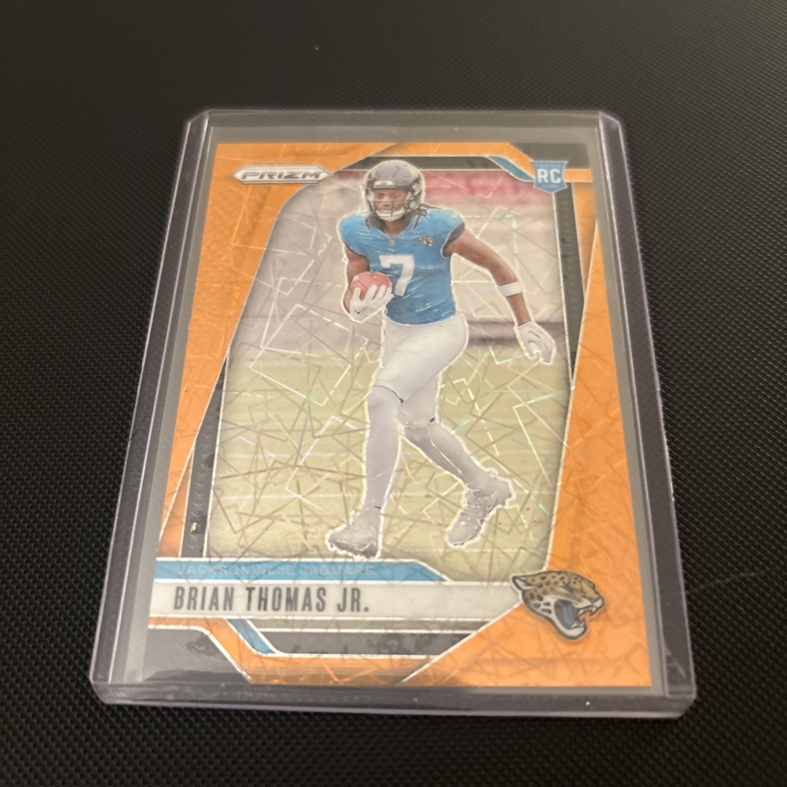 2024 Panini Prizm - Rookies Brian Thomas Jr. #314 Orange Lazer Prizm (RC) JP