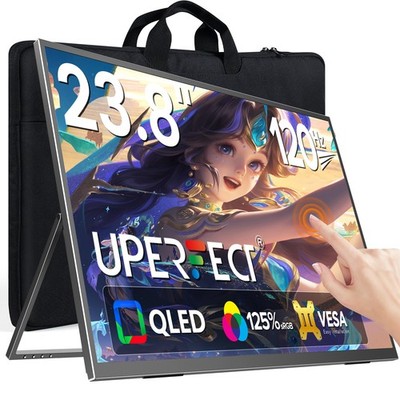 UPERFECT 23,8 Zoll 1080P 120Hz Touchscreen Tragbarer Monitore Full HD Bildschirm