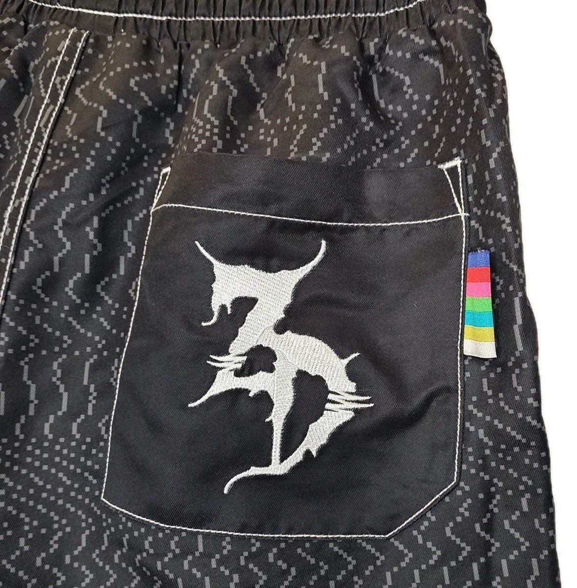 Zeds Dead Logo Aux In Hybrid Swim Athletic Shorts XS 28/30 Black