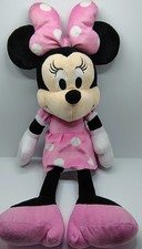 Disney Minnie Mouse Large 19" Plush - Pink Polka Dot Dress  Bow - Just Play