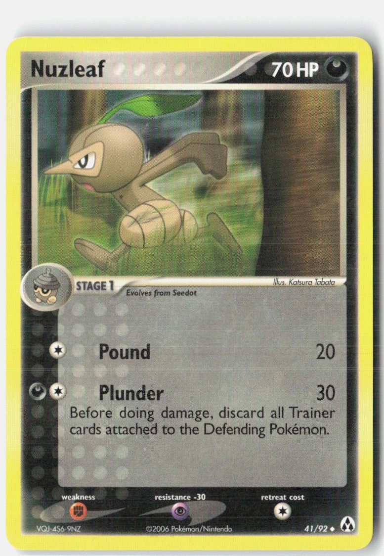 Nuzleaf 41/92 Uncommon Legend Maker Pokemon Near Mint