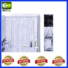 300 LED Fairy Curtain Lights 9.8ft x 9.8ft - USB Remote 8 Modes for All Seasons