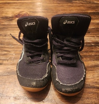 Asics Matflex 5 Wrestling Shoes Black C545N Size K12 US | 28 U Youth