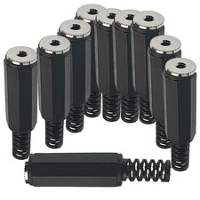 2.5mm TRS Female Stereo Socket, Solder Audio Jack, 10 Pack