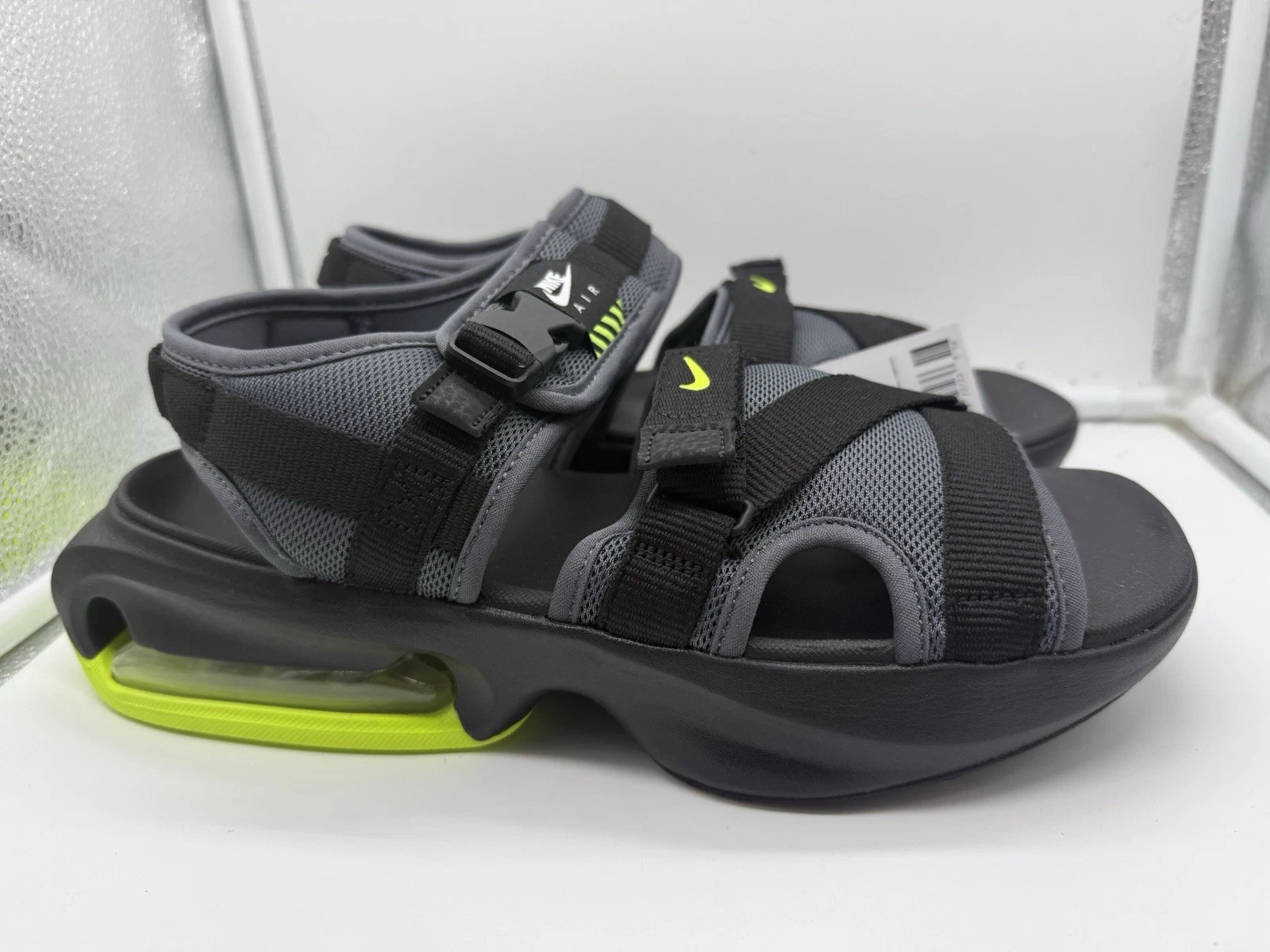 Nike Air Max Sol Volt sandali neri slide DD9973 004 uomo taglia 9 RARI NUOVI