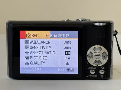 Panasonic LUMIX DMC-FX9 6.0MP Digital Camera - Black for sale