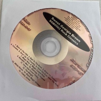 ROCK CLASSICS KARAOKE CDG MUSIC SONGS CD CD+G SGB #62 Allman Brothers,Cream 