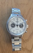 Hanhart 417 ES Flyback Panda Full Set Stahlband +  Lederband