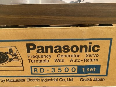 Panasonic RD-3500 Turntable Not Working for Parts Repair Original
