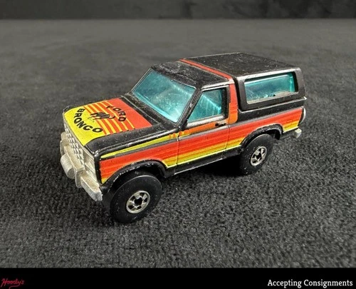 Vintage 1980 Original Mattel Hot Wheels Blackwall Ford Bronco Chrome Motorcycle