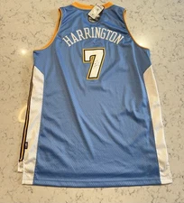 SIGNED #7 Al Harrington Denver Nuggets Adidas NBA Jersey XL