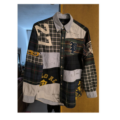 Ralph Lauren Patchwork Hemd Herren S Langarm Mehrfarbig