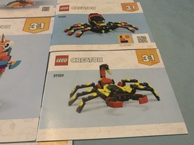 Lego Creator 3 in 1 Instructions MANUALS ONLY For Sets 31058 31140 & 31159