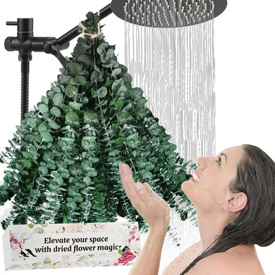 Bulk Package 30 PCS Real Dried Eucalyptus Plant Large Stems for Shower, Natural 
