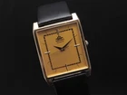 Vintage 1997 Seiko 5Y31-5040 Gold Tone Tank Qz 26mm Mens Watch From JAPAN