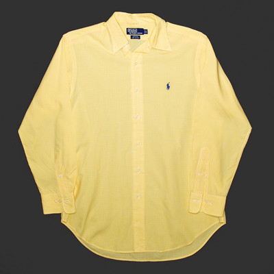 ralph lauren yellow long sleeve shirt