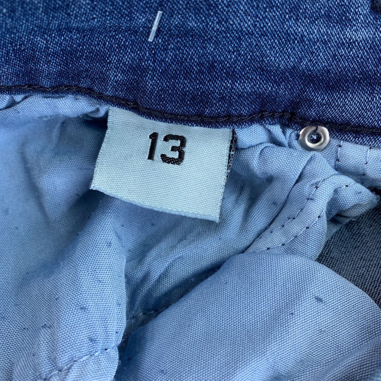 Glory Colombia Juniors Size 13 Blue Medium Wash Distressed Denim Jeggings NWT