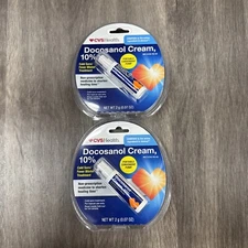 x2 CVS Health Docosanol Cream 10% Cold Sore Fever Blister Treatment 03/26 New