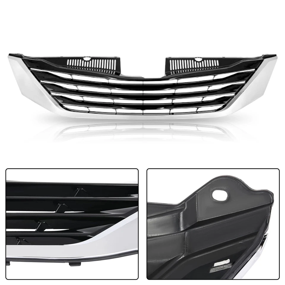 Front Upper Grille Chrome Fits Toyota Sienna 2011-2014 TO1200334 — 第 3/4 张图片