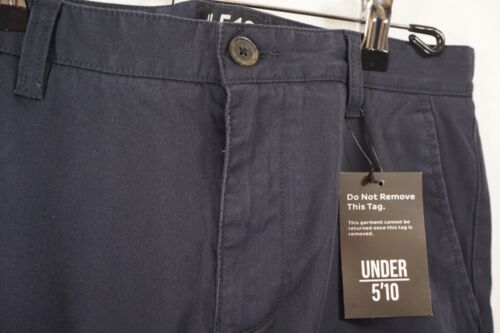 NEW Under 5' 10" (U-510) Premium Cotton Stretch Chino Navy Blue Pants Mens 31x25