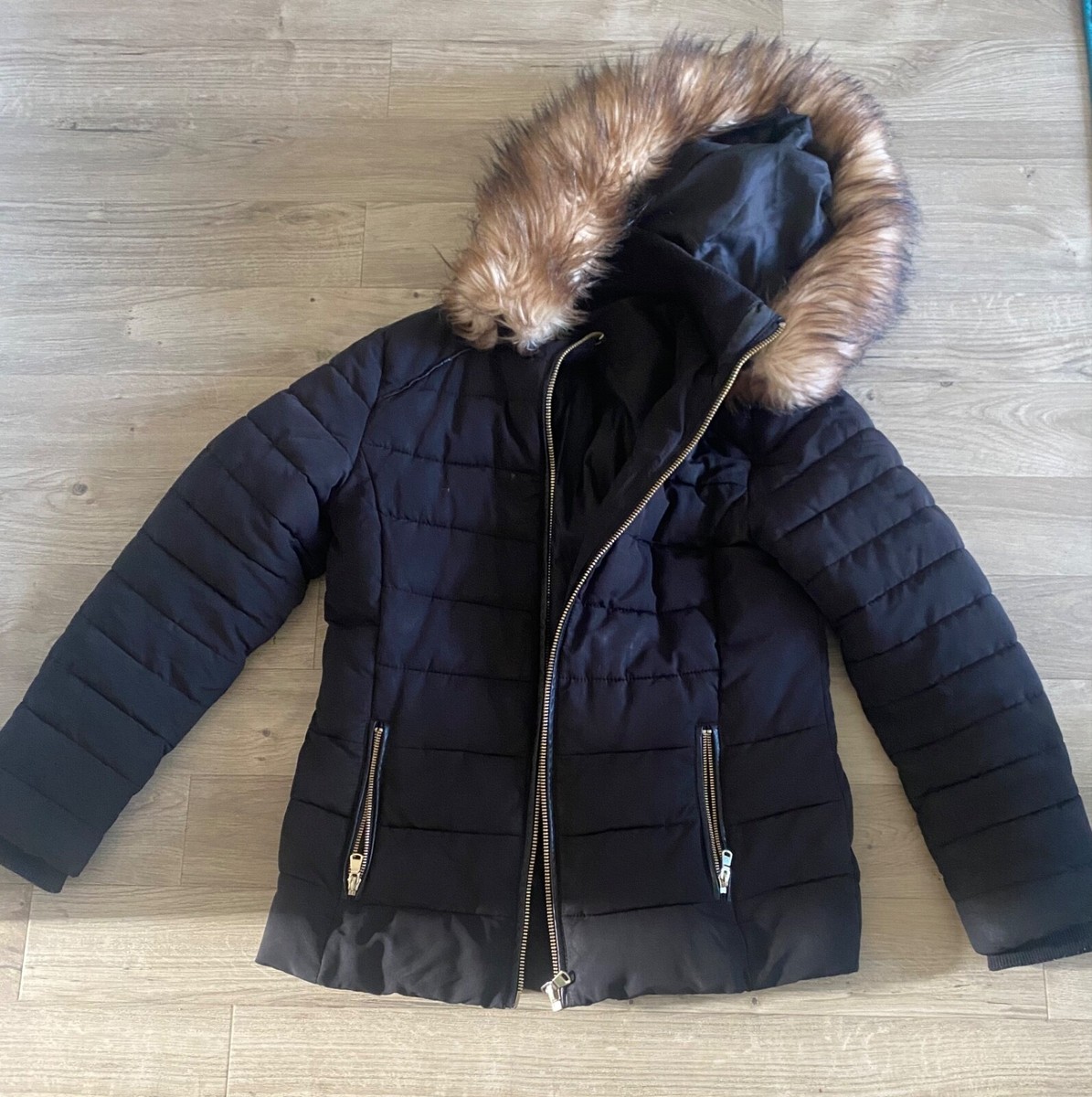 Black Puffer Coat Miss Selfridge Black Coat Miss Selfridge Padded - Main Image