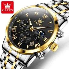 Waterproof Quartz Luminous Luxury OLEVS Watch Business Men Date Men's Strap