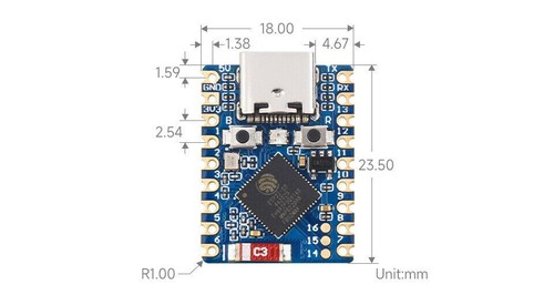 ESP32-S3 ZERO | WIFI | BLE | 4MB Flash | 2MB PSRAM | Tasmota, Arduino | USB-C - Bild 5 von 5