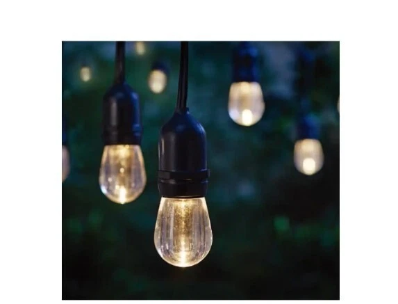 H D Outdoor 24 ft. Plug in Edison Bulb LED String Light Color Change with Timer