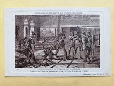 cpa Gravure HISTOIRE VIEUX LOURDES Pierre de BEARN Assassiné par Gaston PHOEBUS