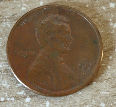 1990 Lincoln Wheat Penny Münzzeichen (D)