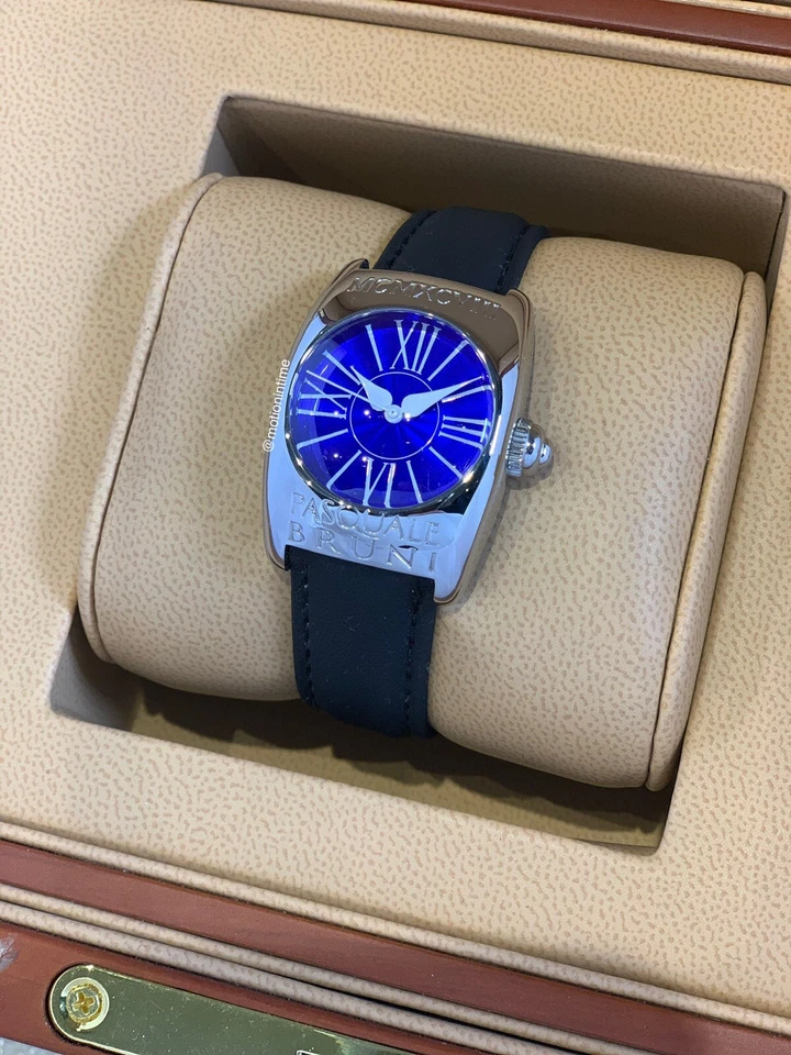 Pasquale Bruno MCMXCVIII Vintage Circa 1988, Automático, Esfera Azul - Acero Foto 2 de 4