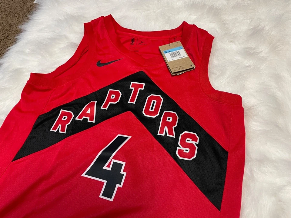 Toronto Raptors Scottie Barnes Nike Swingman Size Medium Red Basketball Jersey - Image 3 of 4