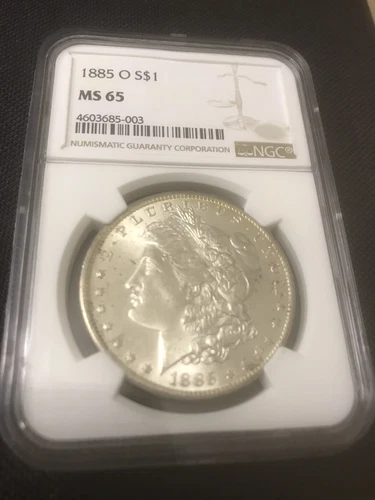 1885  O MORGAN SILVER  $1 - NGC MS 65 - BEAUTIfUL GEM