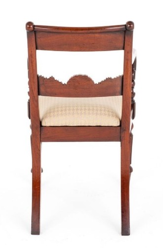 Juego de sillas de comedor antiguas de caoba de época Regency - Imagen 10 de 13